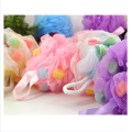 Bath Soap Net Candy Color Flowers Bath Puff Exfoliating Body Wash natural loofah body scrub mesh body scrubber. 