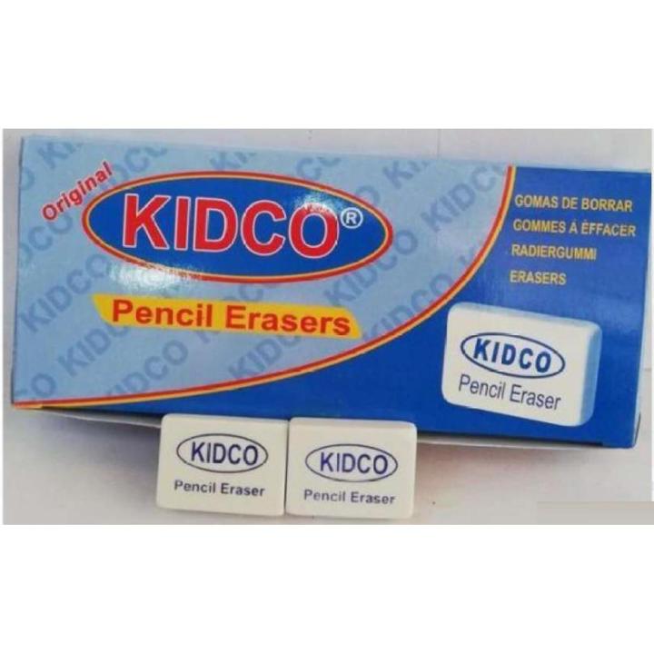 Box of 45 Kidco Soft Pencil Eraser - Made of High Quality Soft Rubber To Erase Cleanly