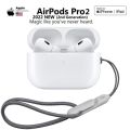 New_Apple AirPods Pro 2rd generation Active Noise Cancellation Earphone Wireless Bluetooth 5.0 Headphone IPX4 Transpare with_popup on_iPhone (no buzzer and volume control). 