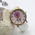 【WS】Watches Women Dream Catcher Print Dial Leather. 
