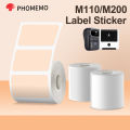 Phomemo M110 Thermal Label Printer Labels for Home Office Labels Colorful Adhesive Paper Round Square Printable Sticker Paper. 