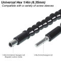 Flexible Screwdriver Extension Flex Drill Bit Holder Hex Shaft Tip Soft for Electric Screw Driver Snake Adapter Connect Magnetic. 
