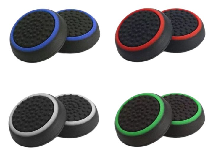Pack of 4 Pro Silicone Thumb Grips Stick Cap Cover for PS3 PS4 PS5 Xbox Series X S Controllers