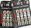 Pack of Two Photo Clips Christmas Card Holders Holidays Decoration Indoor String for Hanging Photos Pictures Cards and Memos With Free Battery Operated Merry Christmas Fairy Lights. 