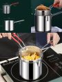 Deep Fryer Set French Fries Pot French Fries Cooker Frying Basket Deep Fryer Pot for Baking Frying Boiling Home Kitchen. 
