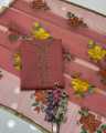 Fancy collection  Handwork Stones And Beads Work Organza Shirt With Handwork Zari Beads Work Oil Paint Organza Duppata 2 Pc Dress. 