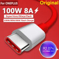 Original 100W 80W Supervooc Fast Charger Cable USB Type C 8A Warp Charge Cord For Oneplus 12R 12 11 11R 10 Pro Ace 3 2 Nord N30. 