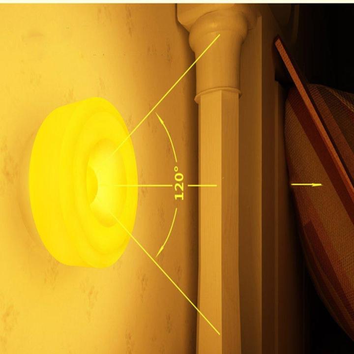 LALA PIR Motion Sensor Night Light Rechargeable Lamp Bedside Lamp Round LED Lamp