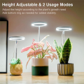 Grow Lights for Indoor Plants, Full Spectrum LED Halo Plant Light with Stand Height Adjustable Auto Timer, for Plants. 