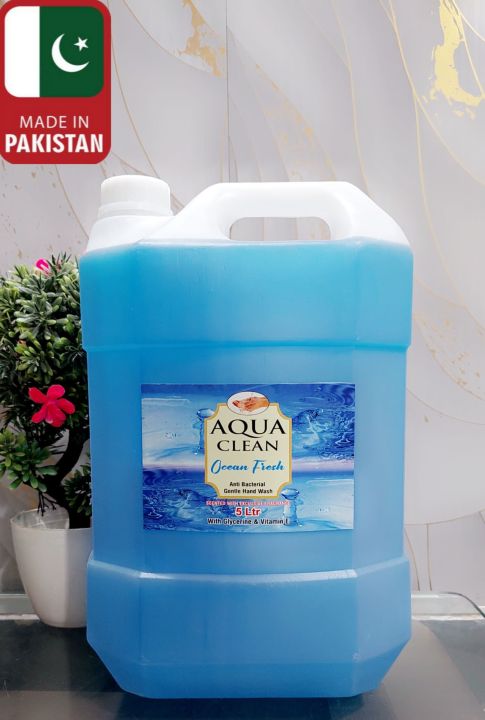 Bliss 5 Liter Handwash Can | Ocean Fresh, Aloe Vera & Neem Fragrances | Made in Pakistan