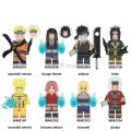 Lego Minifigures Naruto Series Vorta Naruto Qiki Kakashi Assembled Children's Toy with Building Blocks Toys. 