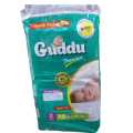 Guddu premium disposable diapers super dry with magic tape Small size: 48 Pieces Saving Pack. 