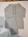 Grey-Kurta Shalwar Lawn Tar Kashi handwork. 