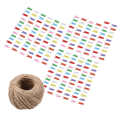 200 Pcs Natural Wooden Mini Clothespins Clip Peg with 1 Roll 50 Meter Jute Twine. 