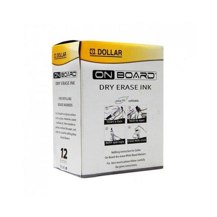 On Board Dry Erase Ink - 15 ml Black