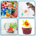 15 Pieces Artificial Aquarium Fishes Plastic Fish Realistic Artificial Moving Floating Colorful Goldfish Fake Goldfish Decoration Ornament for Aquarium Tank. 