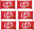 KitKat 4 Finger Milk Chocolate Bar 35g - Pack of 6. 