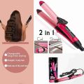 Nova Pro 2-in-1 Ceramic Hair Straightener & Curler - Dual-Styling Powerhouse for Salon-Worthy Looks at Home. 
