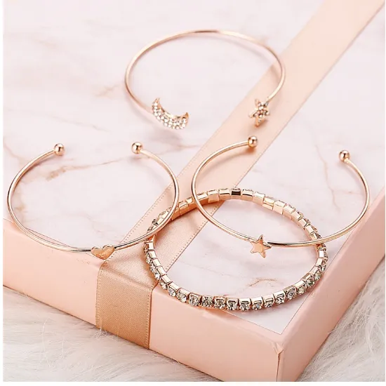 4PCS%20Set%20Open%20Bangle%20Delicate%20Star%20Moon%20Crystal%20Bracelet%20For%20Women%20Charm%20Jewelry%20Gifts%20-%20Image%204