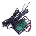 Dual Red LED Digital Display Thermometer Waterproof Temperature Sensor 0.56 Inch. 