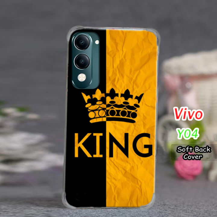Vivo Y04 Back Cover Yellow - King 2Gud Soft Phone Case For Boys