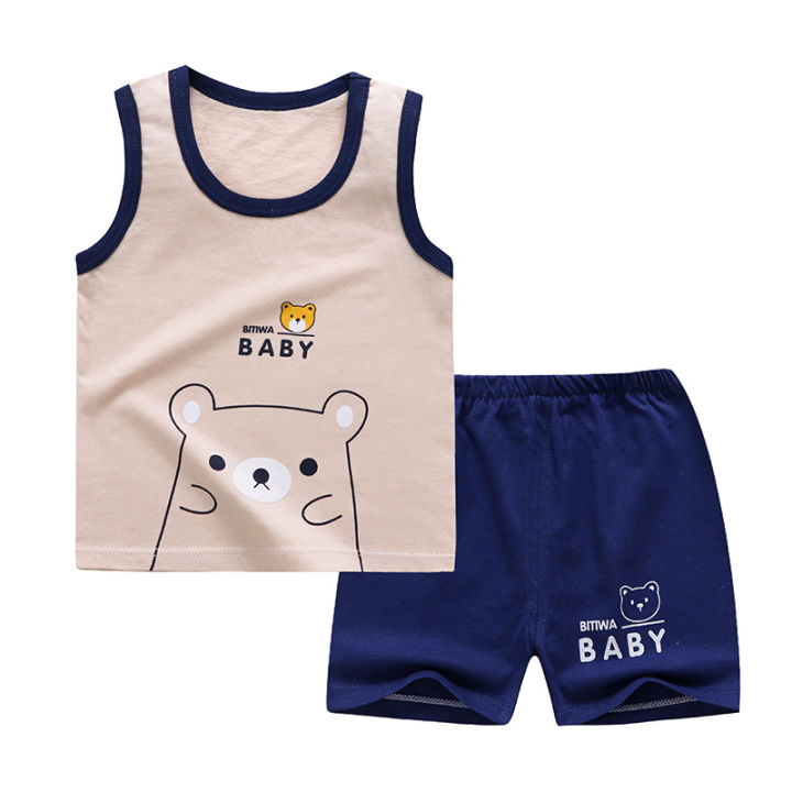 Yfashion%20ldren's%20Summer%20Cotton%20Vest%20Shorts%20Set%20Boys%20And%20irls%20Baby%20Sleeveless%20Suit%20ldren's%20Clothing%20-%20Image%206