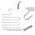 Pants Hangers S-Shape Trousers Hangers Stainless Steel Clothes Hangers Closet Space Saving for Pants Jeans Scarf Hanging. 