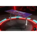Professional 4ft Gaming Table - Computer Table ( Top is Printed Panaflex ) - RGB Lights Installed - Headphones Holder and Wire Management Hooks - Gaming / Study Table - High Quality - 1 Month Return Warranty. 