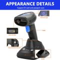 CW888 Bluetooth & Wireless 2D Barcode Scanner Handheld QR Code Scanner USB Wired 1D Barcode Reader 3 in 1 with Charging Base use for Store,Supermarket. 