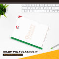 WBM Clip File, Transparent Clear Bag Clip File Folder (Stick File) Draw-Pole Clean Clip - 10Pcs. 