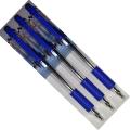 Piano Point Needle Point Ball Pen Blue (3 Pcs). 