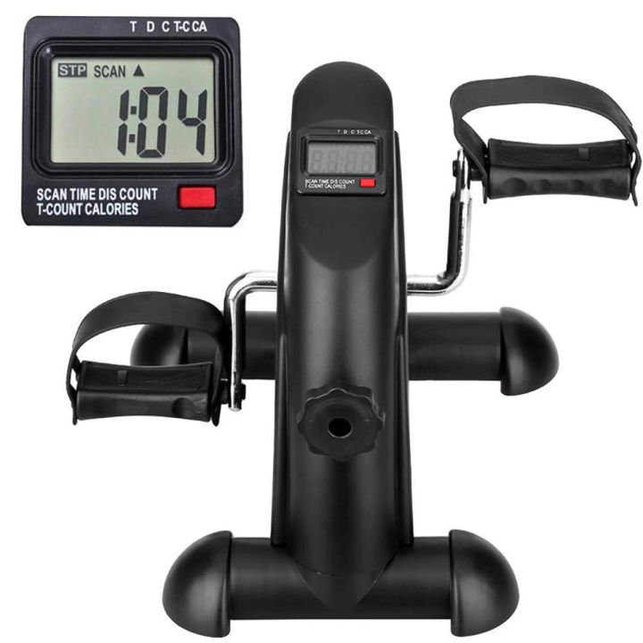 Mini Exercise Bike Arm and Leg Pedal Exerciser with LCD Display