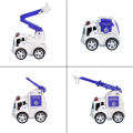 4 in 1 Rescue Police Metal Diecast Model Cars Toys For Kids Friction Powerd Play Police Rescue Car / Truck Set Including Fire Truck Water Cannon Vehicle Ladder Truck Police Car Ambulance Fire Rescue Vehicle Collection For Kids Toy Photography. 