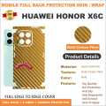 Huawei Honor X6C FULL BACK 360 premium Protection Skin Wrap / Protection Sticker With 4 sides and camera Protection full cover Premium Quality. 