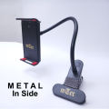 mTec METAL Mobile Snake Stand Flexible Cell Phone Holder Heavy Duty Fold-able Bracket Clip For All Smartphones. 