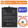 BN37 ORIGINAL BATTERY FOR XIAOMI MI REDMI 6 / REDMI 6A, WITH 3009MAH BATTERY. 