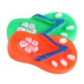 Puppy Cute Sandals Shape Vinyl Flip Flops Dog Cat Pet Squeaky Chewing Sound Toy. 