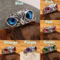 Owl eye  Ring adjustable Size Ring for Men Ring For women Different colors ring. 