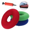 Inflatable Ring Round Medical Seat Cushion Donut Air Pillow For Hemorrhoid Pain Relief Tailbone Coccyx Pressure Sores Prostatitis Pregnancy Postpartum Orthopedic Surgical Recovery Comfort Portable Travel Office Car Home Chair Bed Soft Flocked Surface Pump. 