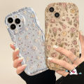 Transparent 3D Wavy Curved Edge Phone Case Compatible For Infinix Hot 11 20 10 12 9 8 30i 30 Play Hot 10Lite 9 8 Smart 5 6Plus 7 6 Note 12 G96 Fresh Flowers Soft Tpu Flower Back Cover. 