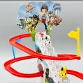 PAW PETROL Toy Electronic Rail Stairs Intelligence Toy Music Cartoon Slide Electric Climbing Stair Rail Car Toys. 