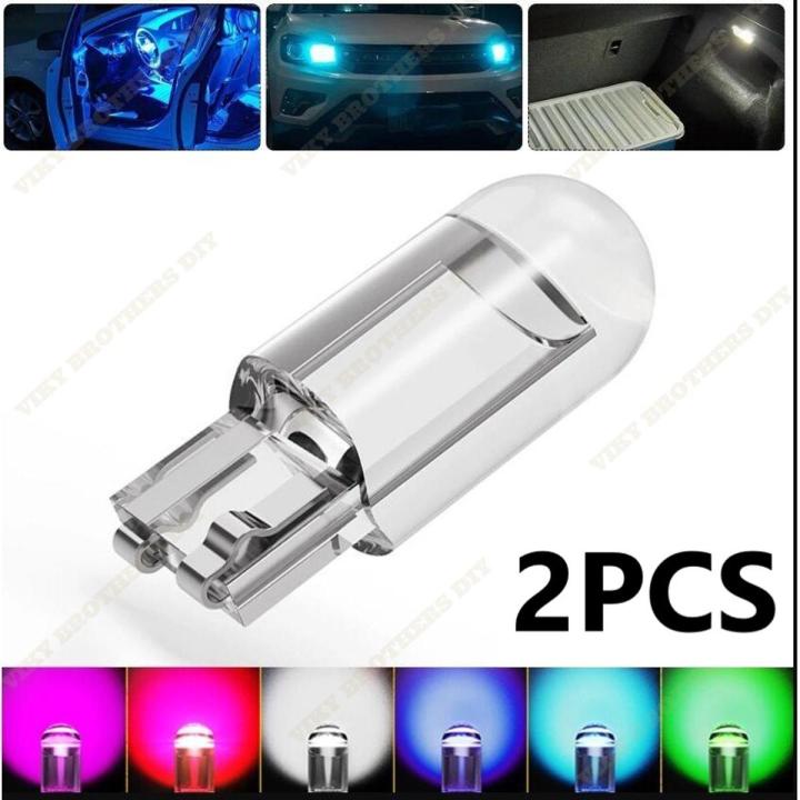 Car parking LED Bulb T10 Interior lighting Glass material 2PCS