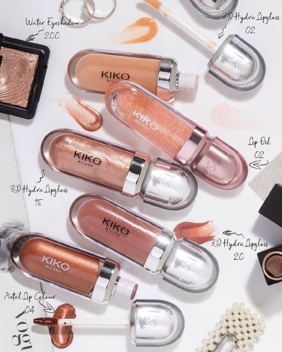 Kiko Korean Lip Gloss HighShine, NonSticky Lipgloss with Hydrating