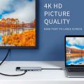 8 IN1 MULTI-PORT TYPE C TO USB C 4K HDMI ADAPTER USB 3.0 - 8 in 1 usb hub - Type c to 8 in 1 hub - Type c to different hubs - Type c to hubs. 