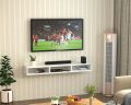 Wood Wall Mount TV Unit/TV Stand/Wall Set Top Box Stand/TV Cabinet/TV Entertainment Unit (White). 