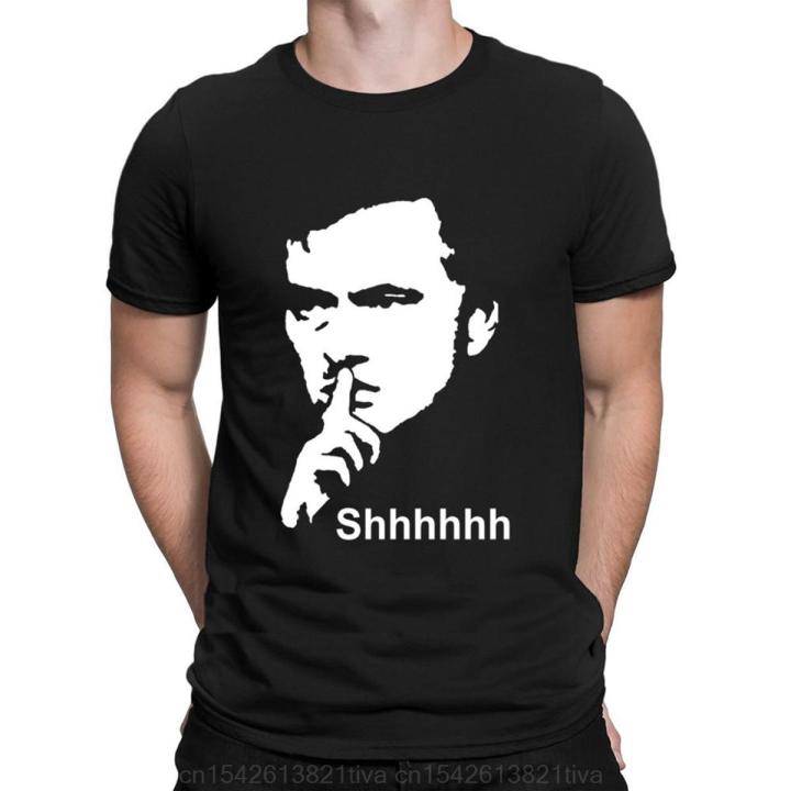Jose Mourinho Shhhh T-shirt Summer Fashion High Quality Funny Printing Casual 100%Cotton Crew-Neckone Short Sleeve Tee