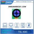 DWIN 2.1" Circular Color TFT LCD Display Module 480*480 TTL/RS232 Round IPS Touchscreen Panel for Arduino /ESP32/Raspberry Pi. 