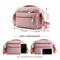 New solid color handbag casual durable nylon shoulder handbag. 