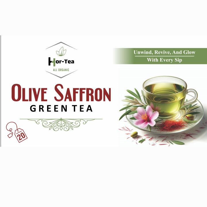 Olive Saffron Green Tea, A perfect blend of Zaitoon and Zafran