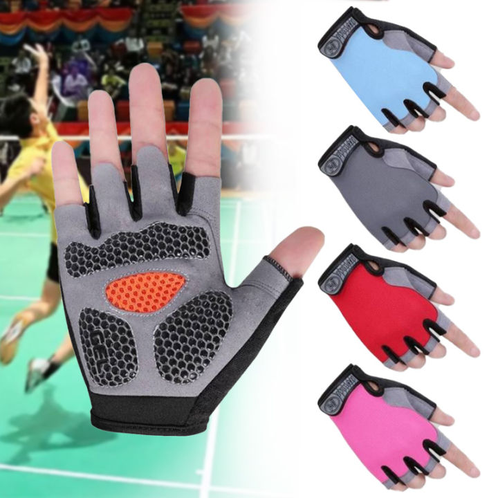 Badminton special gloves half finger outdoor mountaineering gloves men and women couples cycling fitness sports non-slip breathable